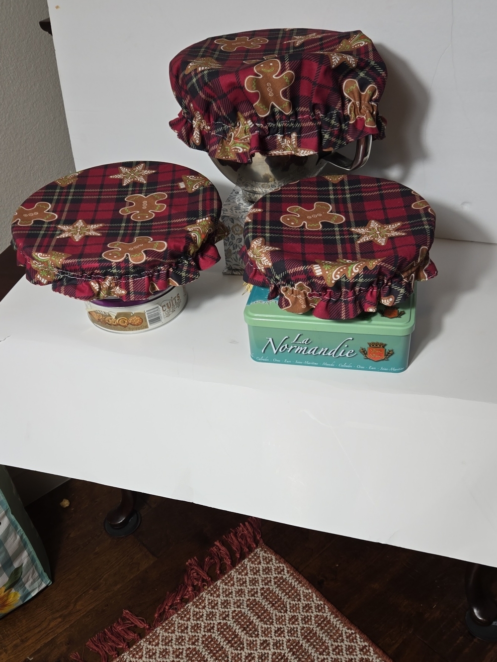 Handmade Bowl Covers (3) Reversable